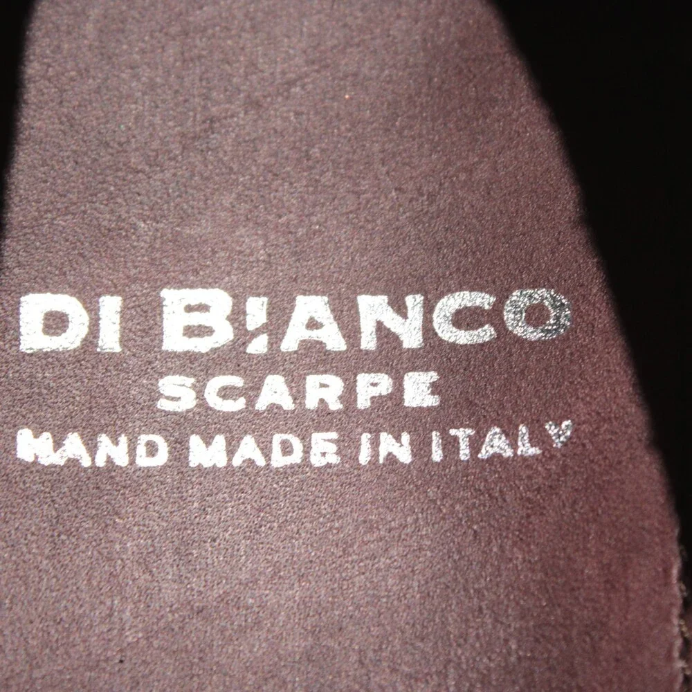 Di Bianco NWD Double Monk Strap Dress Shoes Size 9 US in Black Leather